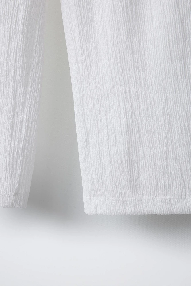 PANTALON À TEXTURE CEINTURE