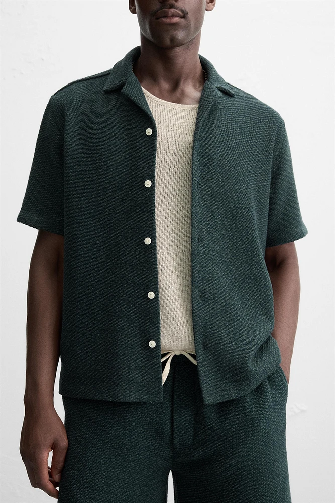RELAXED FIT TEXTURED SHIRT