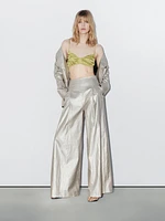 Soutien-gorge triangle satiné froncé - STUDIO