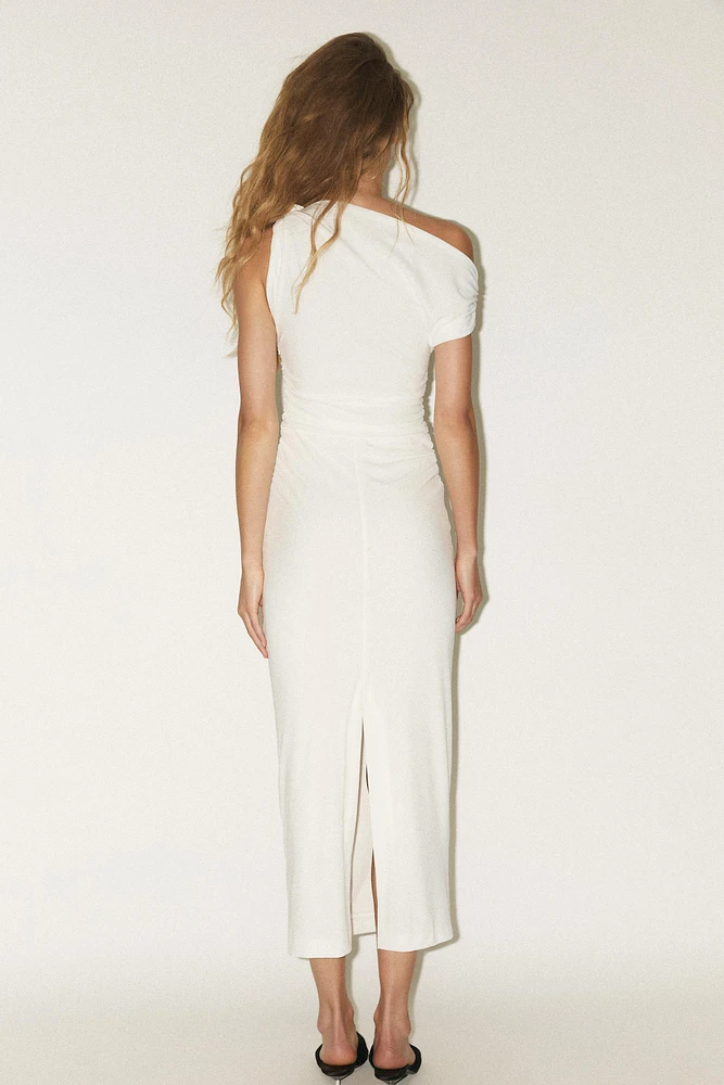 ROBE MIDI ASYMÉTRIQUE