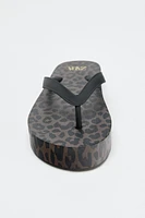 ANIMAL PRINT SANDALS