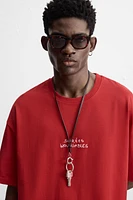 PRINTED TEXT T-SHIRT