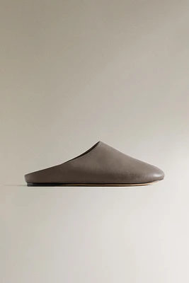 LEATHER BABOUCHE SLIPPERS