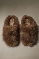 FAUX FUR MULE SLIPPERS