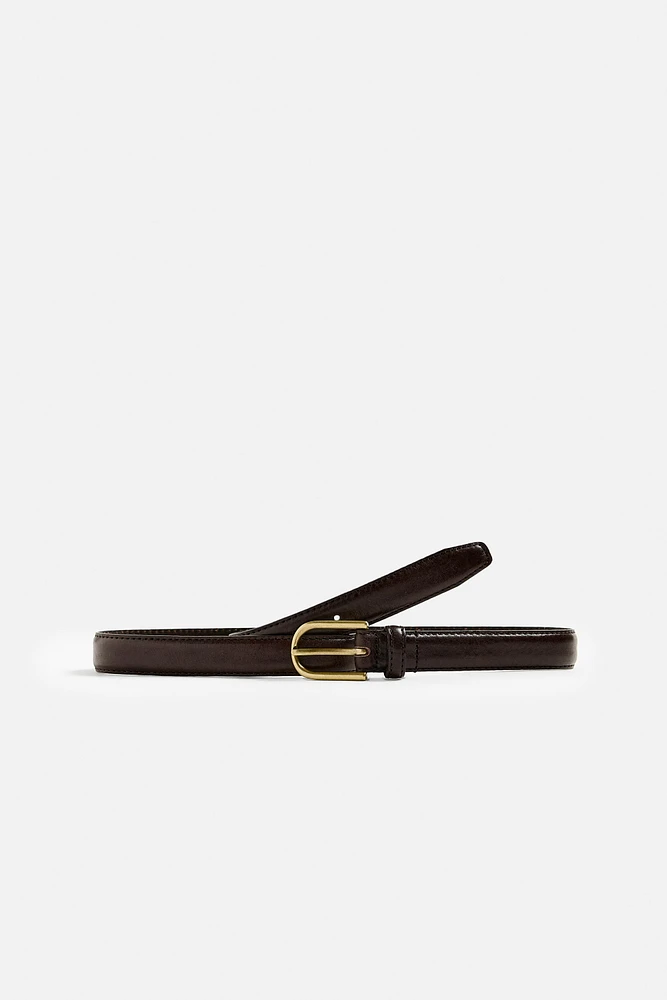 LIMITED EDITION TOPSTITCH LEATHER BELT