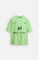 WASHED PRINT T-SHIRT