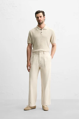 POLO EN MAILLE CÔTELÉE