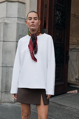 COTTON LABEL SHIRT