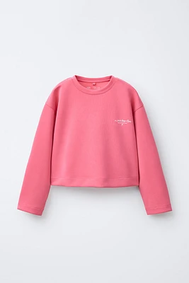 ATHLETIC SWEATSHIRT WITH TEXT