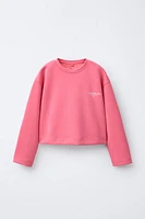 ATHLETIC SWEATSHIRT WITH TEXT