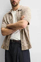 CHEMISE EN MAILLE À TEXTURE BOUCLÉ