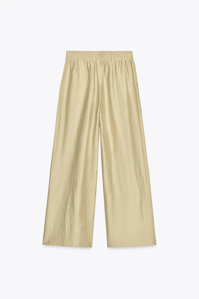PANTALON LARGE TAILLE ÉLASTIQUE
