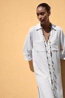ROBE CHEMISE EN LIN