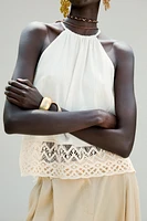TOP RUSTIQUE BAS EN CROCHET