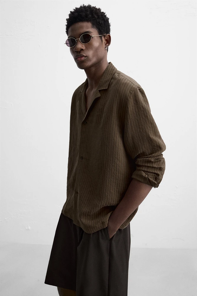 CHEMISE RAYURES MÉLANGE MODAL