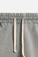 BERMUDA RELAXED FIT DÉLAVÉ