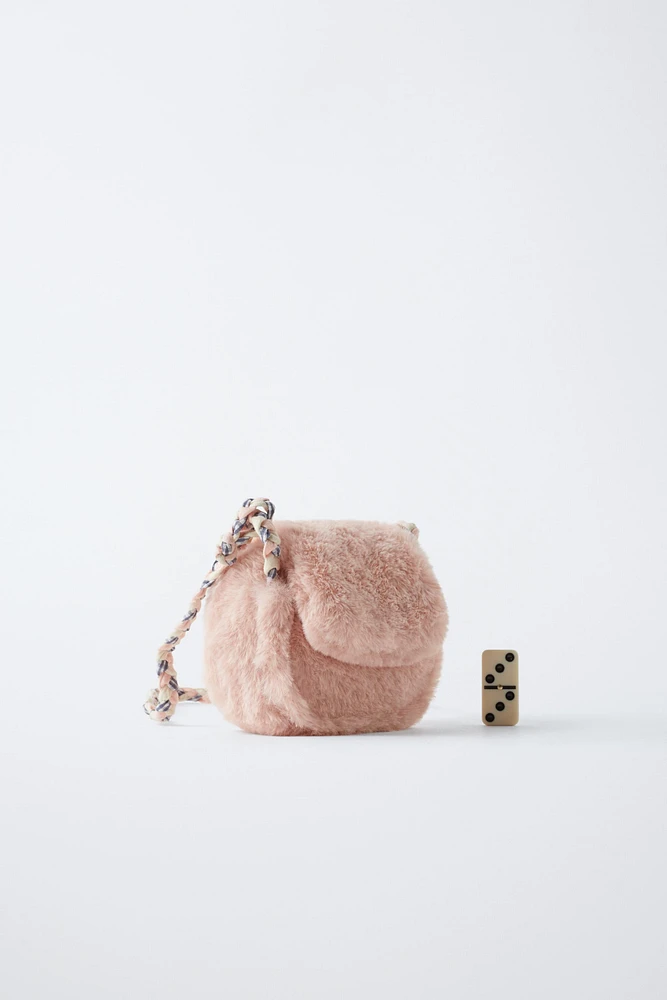 SOFT FAUX FUR CROSSBODY BAG