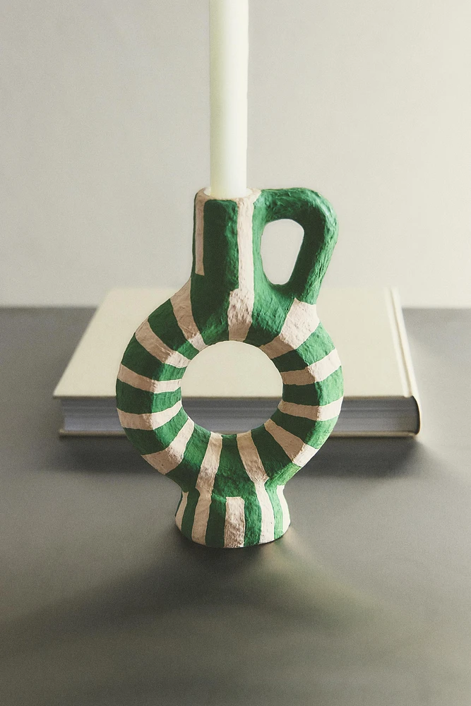 PAPIER-MÂCHÉ CANDLESTICK