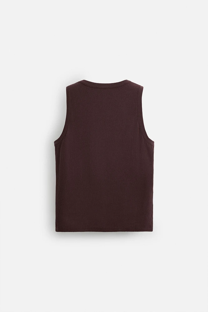RIBBED TANK TOP