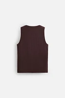 RIBBED TANK TOP
