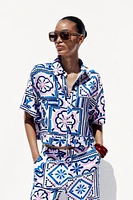 PRINTED SHORT SHIRT