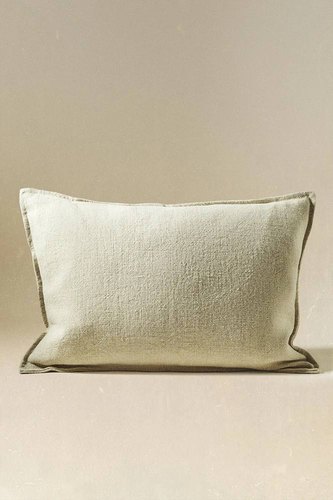 HOUSSE DE COUSSIN LIN SURPIQÛRE