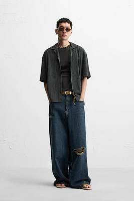 WASHED TEXTURED SHIRT