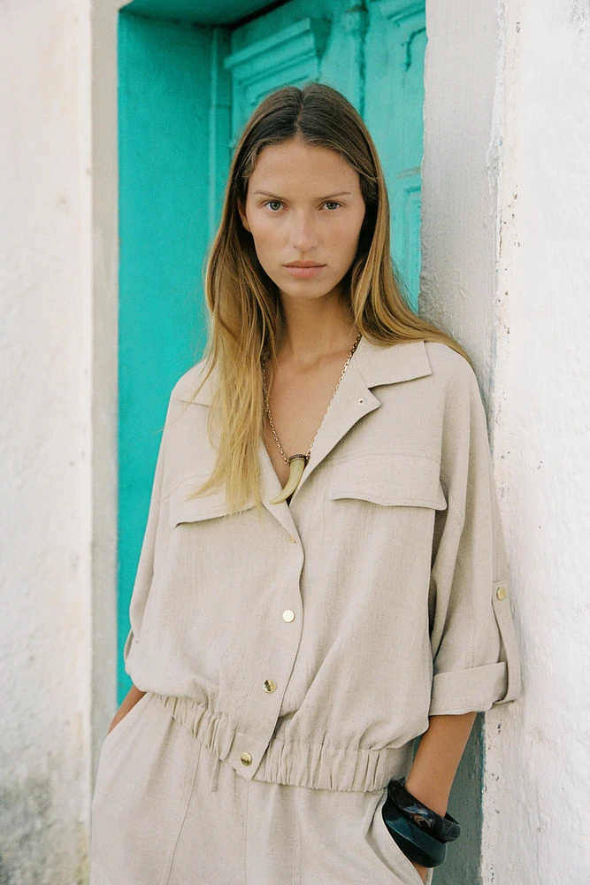 CHEMISE SAFARI MANCHES COURTES