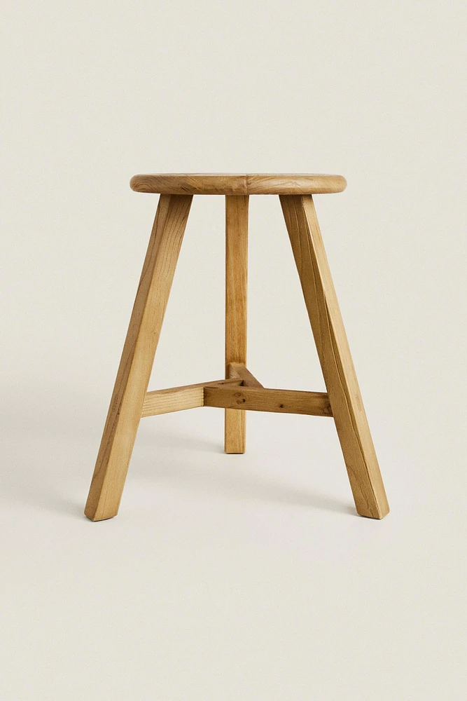 ELM WOOD STOOL