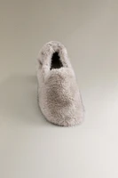 SOFT FAUX FUR LOAFERS