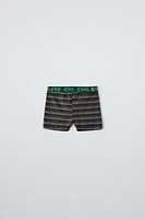 6-14 YEARS/ THREE-PACK OF SANTA AND CHRISTMAS TREE BOXERS