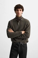 WOOL KNIT POLO