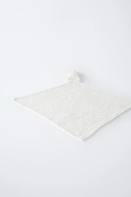 TEXTURED STAR LOVEY SECURITY BLANKET