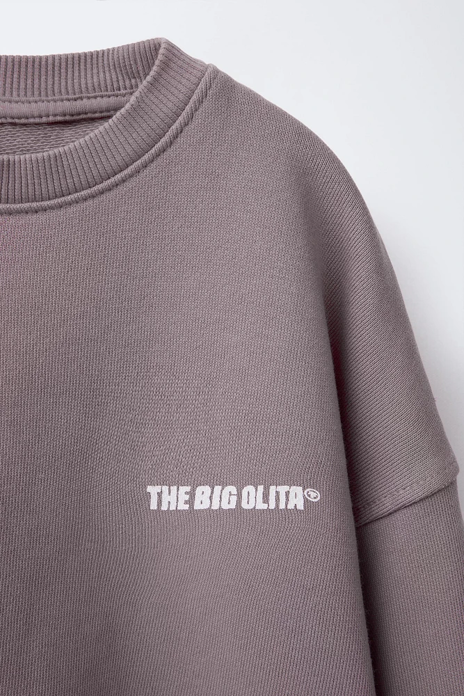 TEXT PRINT SWEATSHIRT