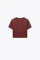 CROPPED STRETCH T-SHIRT