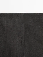 Pantalon straight léger 100 % lin