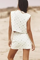 JUPE-CULOTTE À SEQUINS