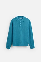 TEXTURED KNIT POLO