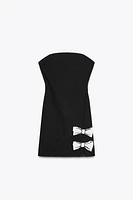 ROBE COURTE LACETS
