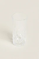 TALL TUMBLER WITH RAISED DESIGN