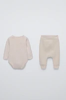 PLAIN BODYSUIT AND LEGGINGS PACK