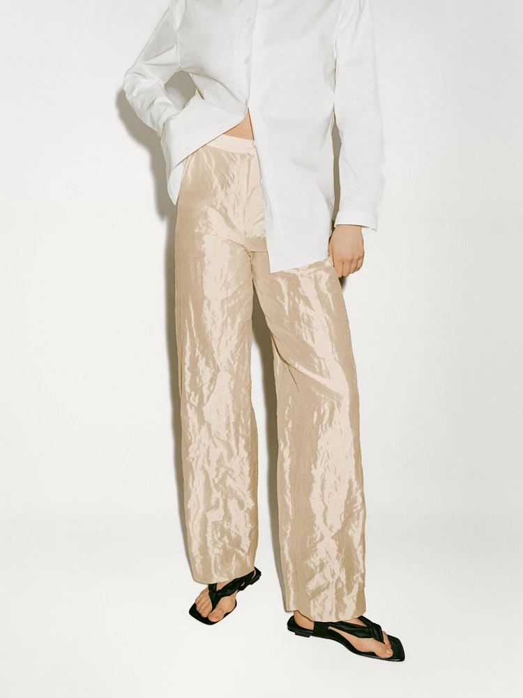 Pantalon satiné texturé - Limited Edition