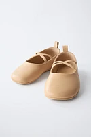 LEATHER BALLET FLATS