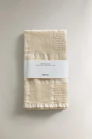 WAFFLE-KNIT COTTON KITCHEN TOWEL
