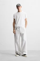 PANTALON COUPE LARGE IMPRIMÉ ABSTRAIT