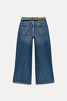 Z1975 HIGH-WAISTED CULOTTE BELTED JEANS