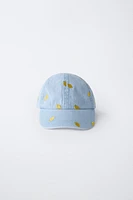 CASQUETTE EN DENIM CITRONS BRODÉS