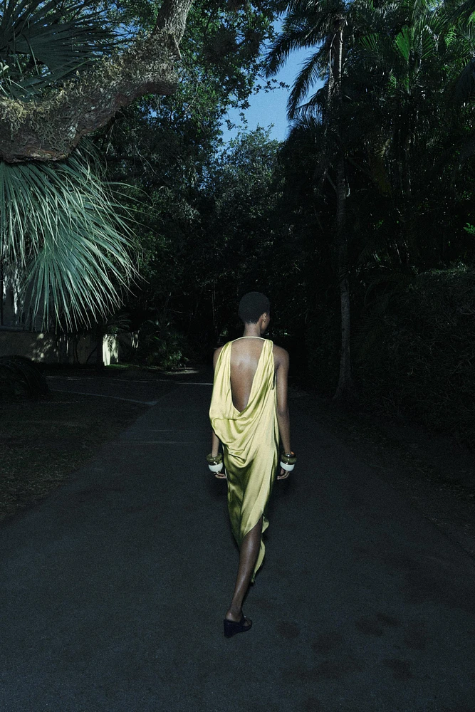 ROBE FLUIDE SATINÉE ZW COLLECTION