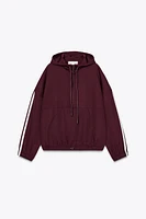 SIDE STRIPE HOODED JACKET