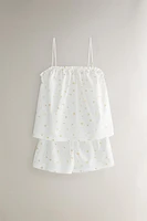FLORAL COTTON SHORTS